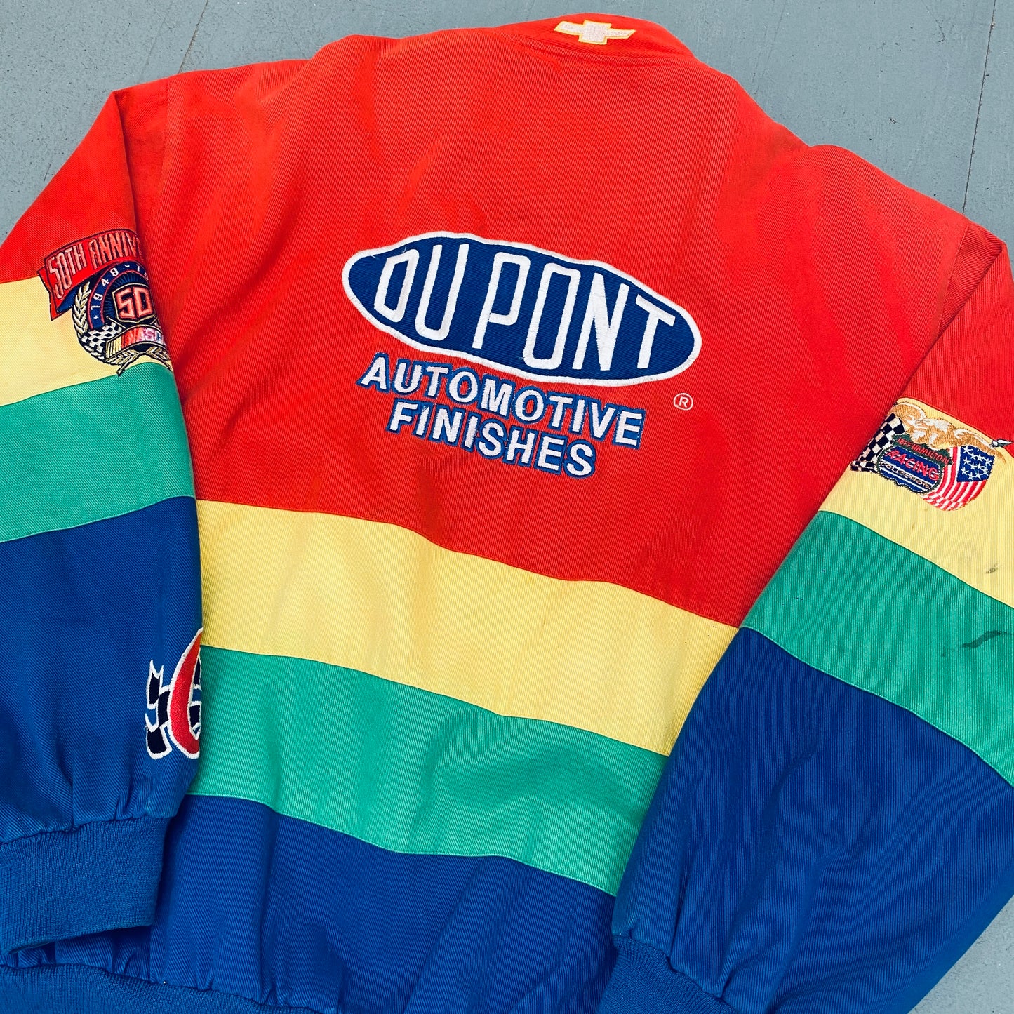 NASCAR: Jeff Hamilton "Rainbow" Jacket w/ 50th Anniversary Patch (XL)