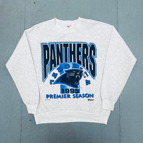 Carolina Panthers: 1995 Premier Season Graphic Spellout Sweat (M)