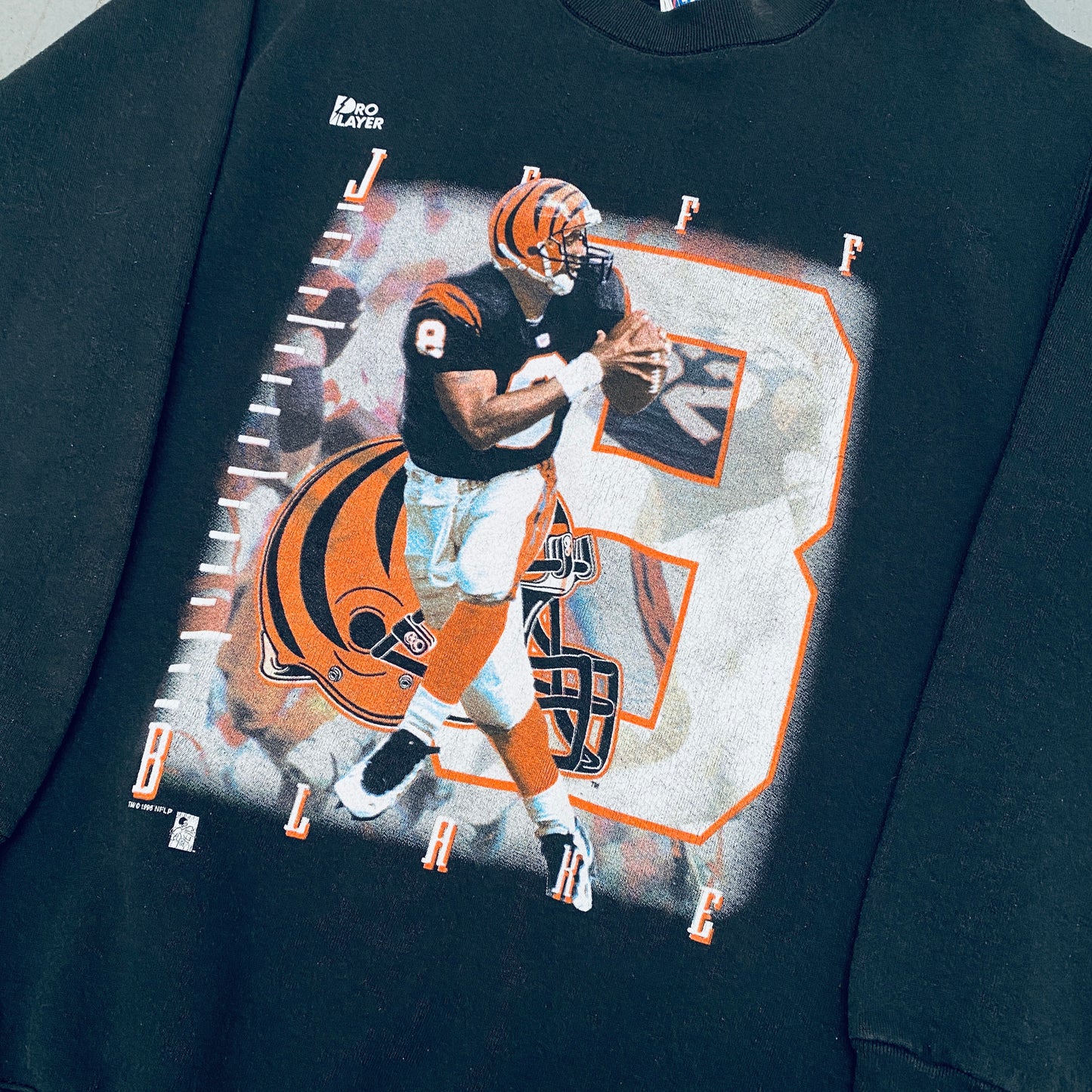 Cincinnati Bengals: 1996 Pro Player Jeff Blake Graphic Sweat (S)