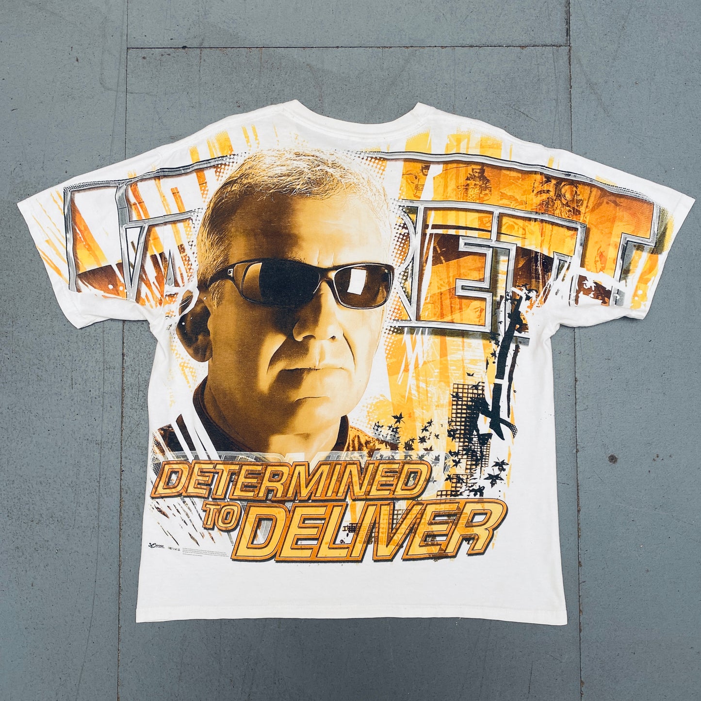 NASCAR: 2006 Dale Jarrett "Determined To Deliver"  All Over Print Chase Authentic Tee (L)