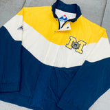 Michigan Wolverines: 1990's Apex One Reverse Spellout Wave Fullzip Lightweight Jacket (L/XL)