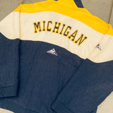 Michigan Wolverines: 1990's Apex One Reverse Spellout Wave Fullzip Lightweight Jacket (L/XL)