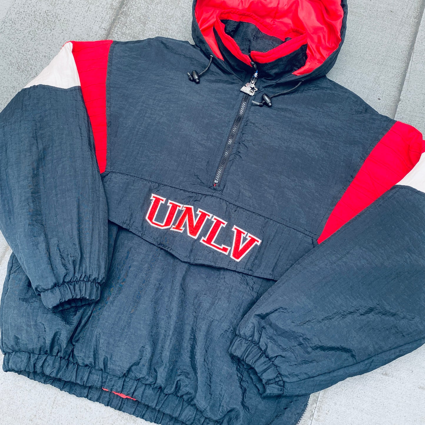 UNLV Rebels: 1990's 1/4 Zip Starter Breakaway Jacket (M)