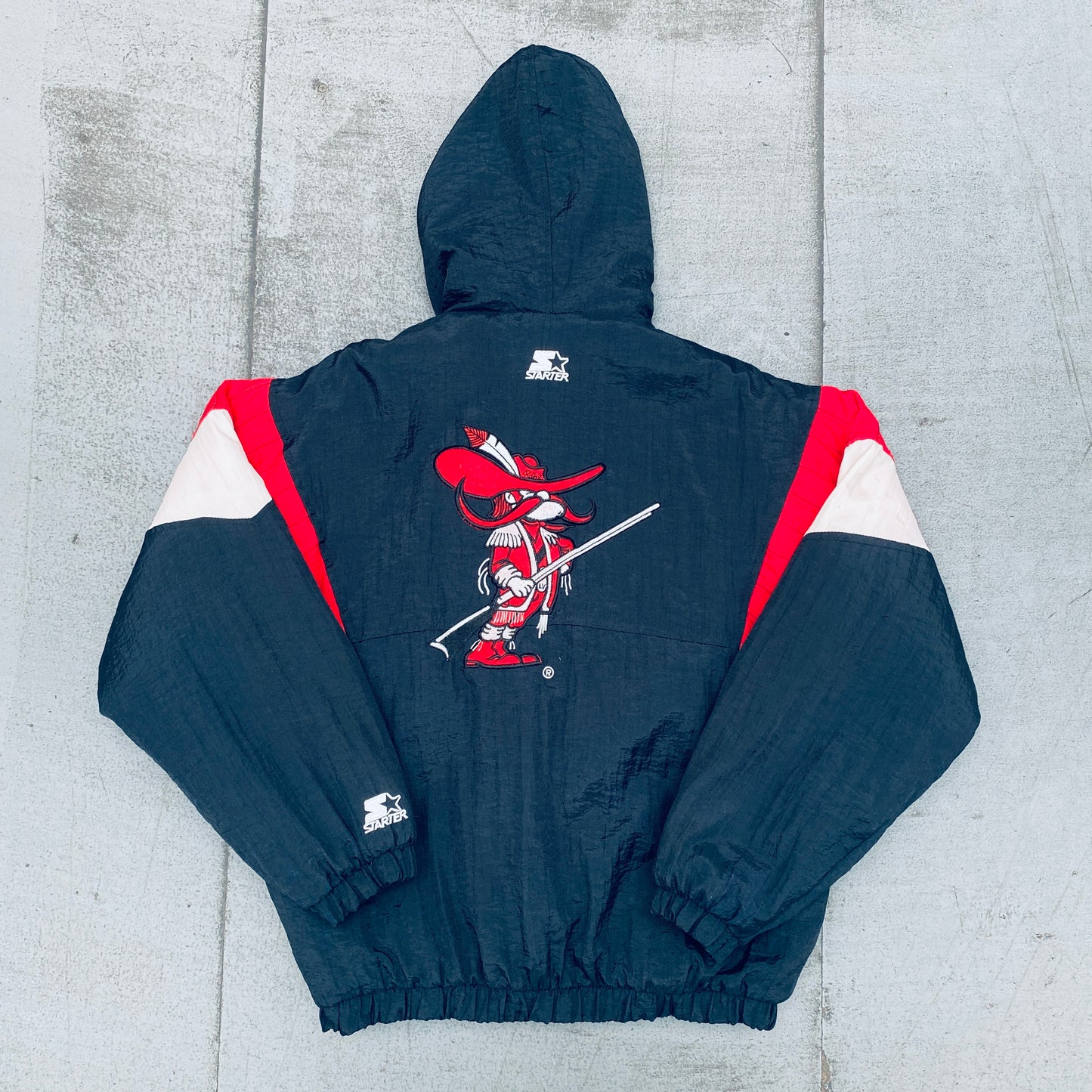 UNLV Rebels: 1990's 1/4 Zip Starter Breakaway Jacket (M)