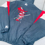 UNLV Rebels: 1990's 1/4 Zip Starter Breakaway Jacket (M)