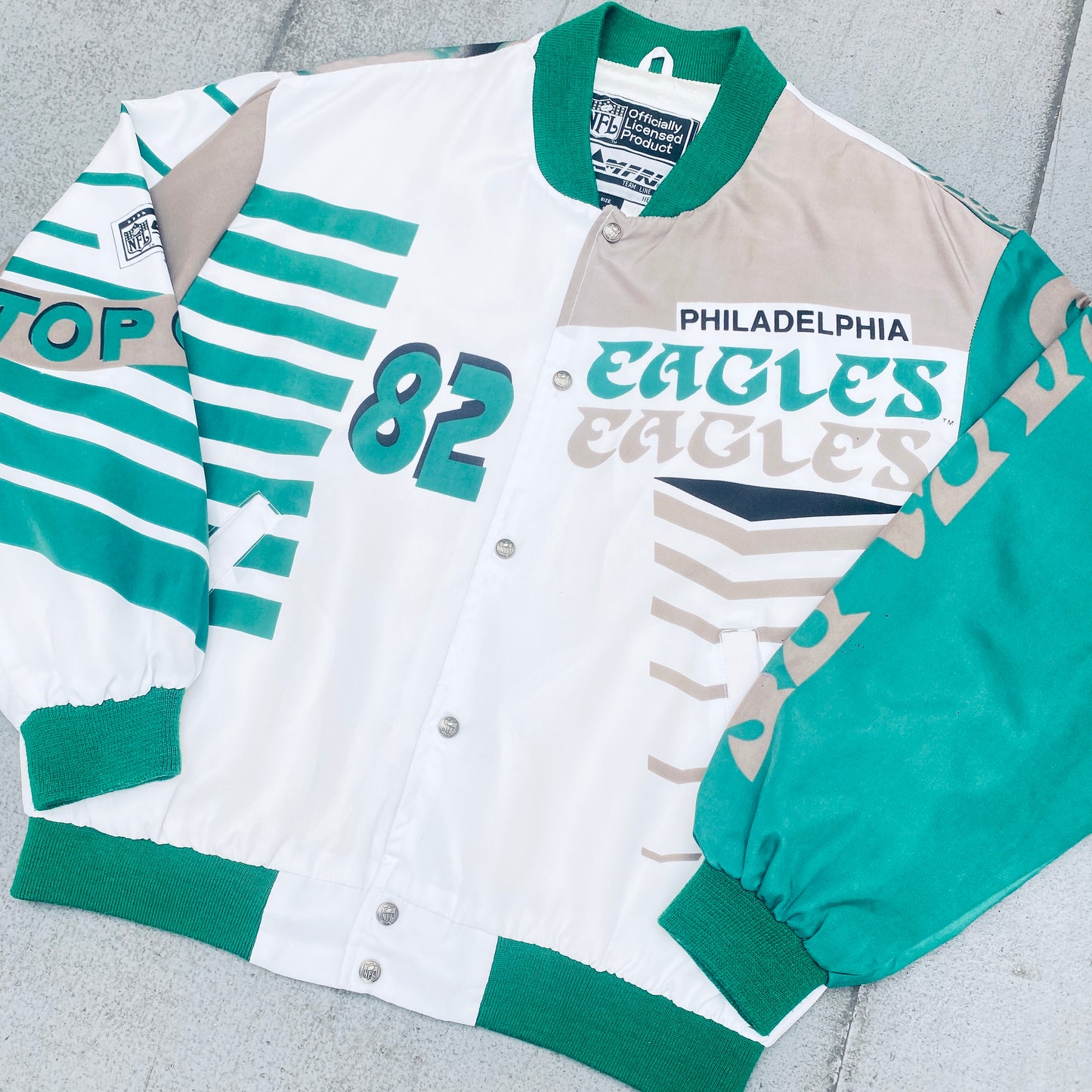 Philadelphia Eagles: 1990's Campri Fanimation Bomber Jacket (XL)