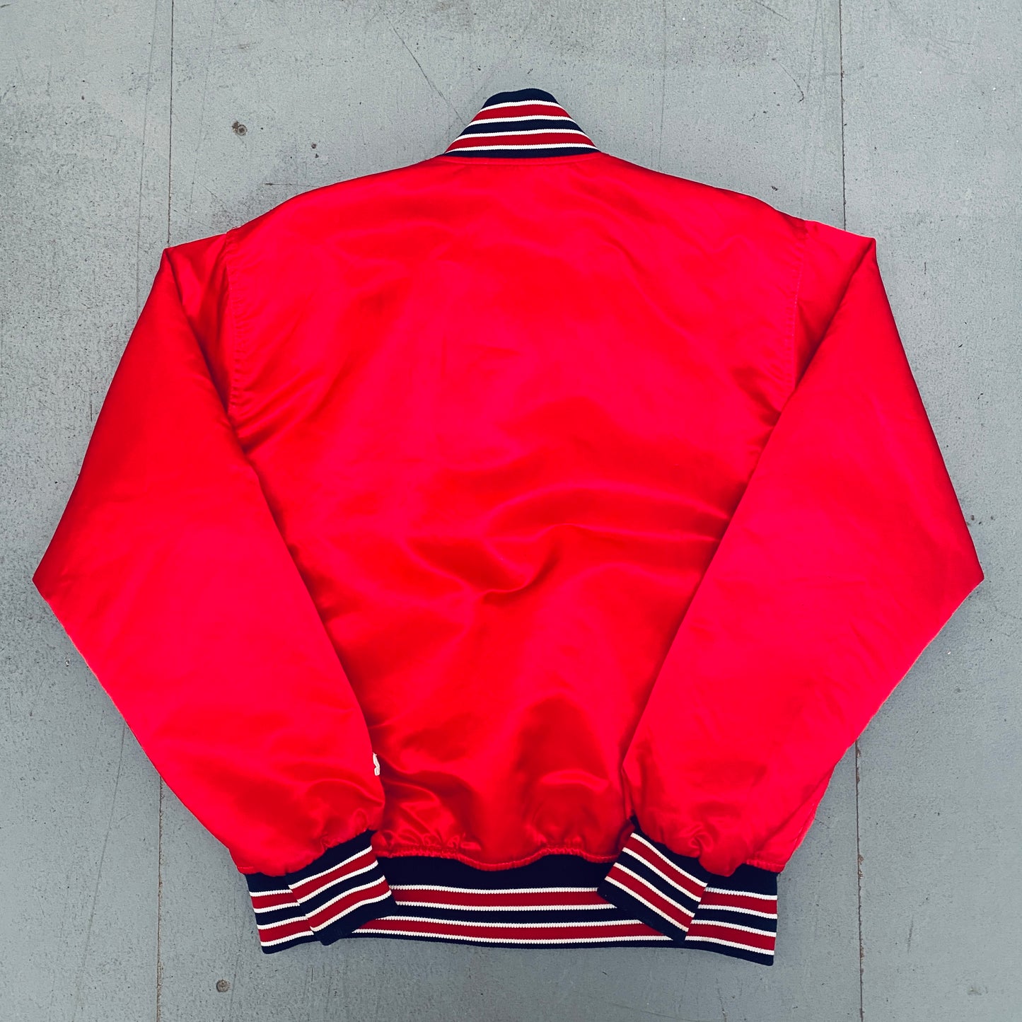 St. Louis Cardinals: 1980's Satin Diamond Collection Starter Bomber Jacket (L)