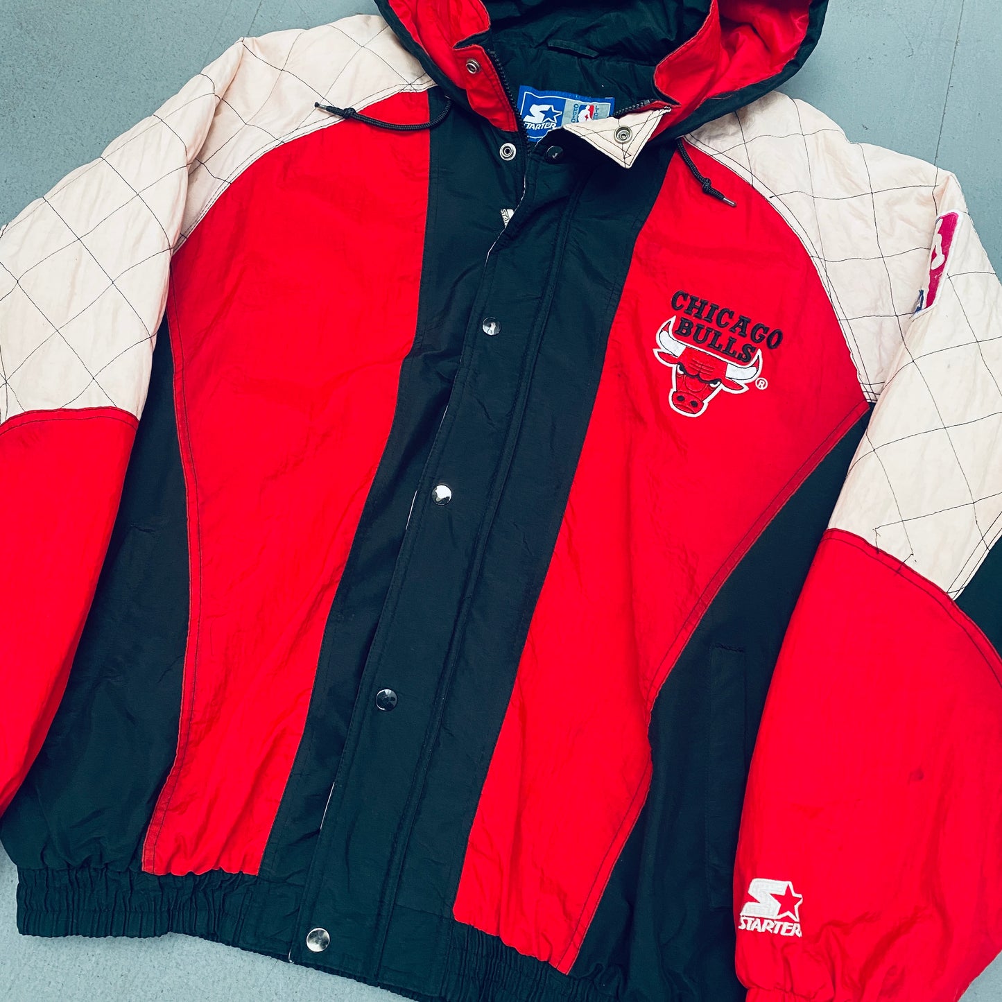 Chicago Bulls: 1990's Fullzip Starter Parka Jacket (XL)