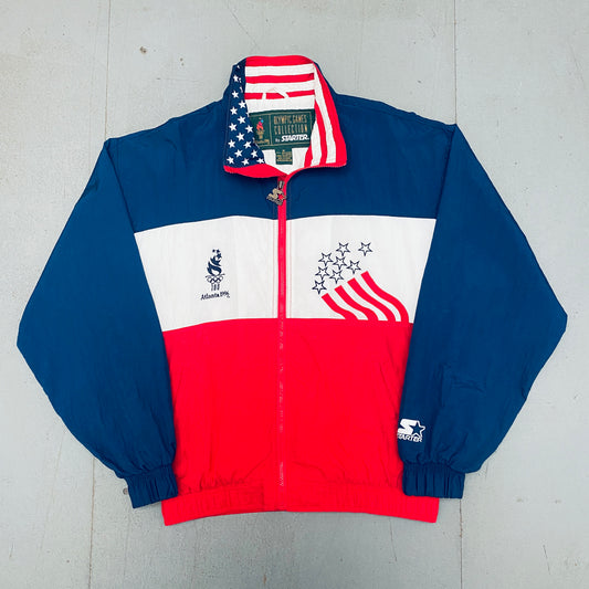 Olympics: Atlanta 1996 Team USA Olympic Games Collection Fullzip Starter Windbreaker (M)