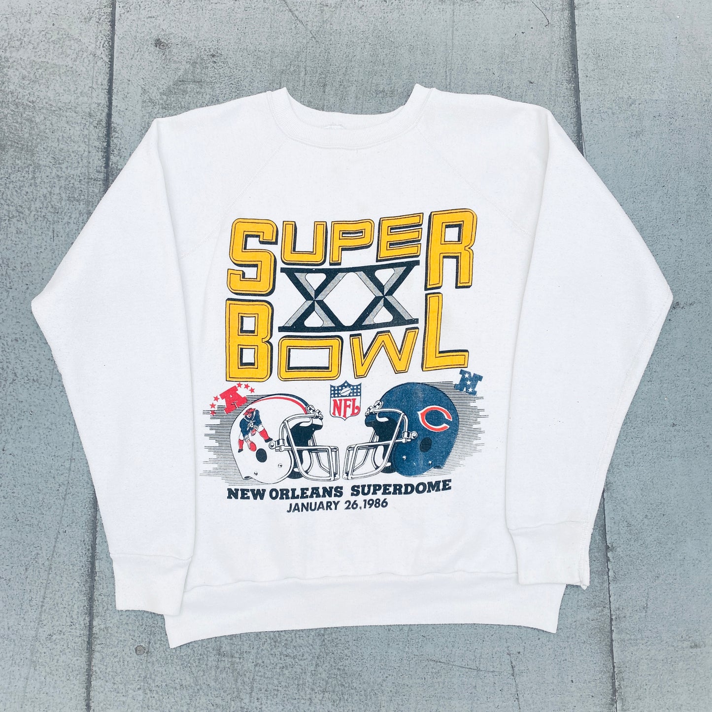 Chicago Bears: 1986 Super Bowl XX Match Up Sweat (S/M)