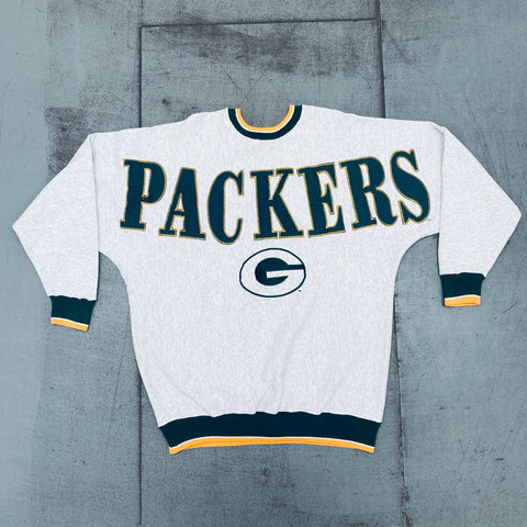 Green Bay Packers: 1990's HUGE Stitched Spellout Sweat (XXL)