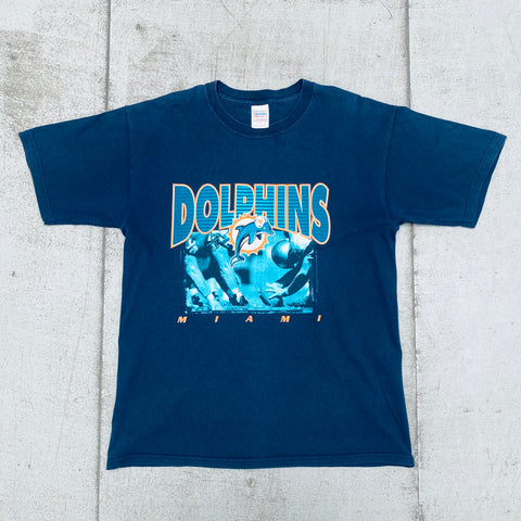 Miami Dolphins: 1990's Graphic Spellout Tee (L)