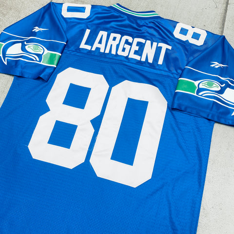 Steve Largent Seattle Seahawks Mitchell & Ness Blue Throwback NFL