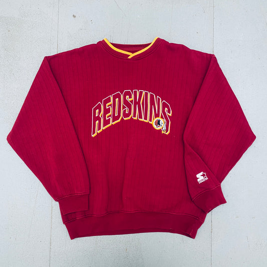 Washington Redskins: 1990's Embroidered Spellout Starter Sweat (XL)