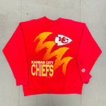 Kansas City Chiefs: 1994 Logo Athletic Sharktooth Graphic Spellout Sweat (XL)