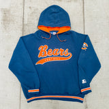 Chicago Bears: 1990's Stitched Script Spellout Starter Hoodie (XL)