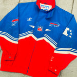 Buffalo Bills: 1990's Logo Athletic Diamond Spike Proline Fullzip Lightweight Jacket (L)