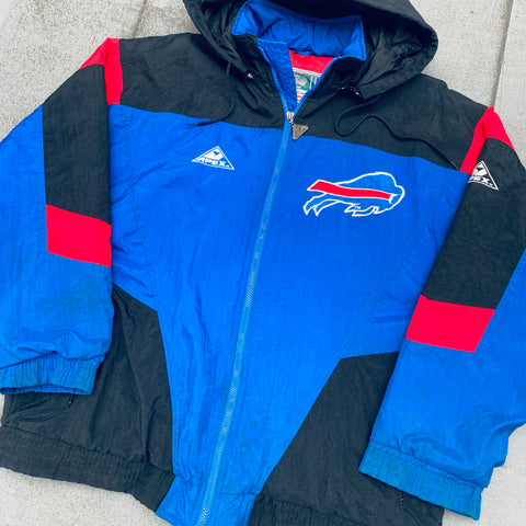 Vtg 90s Proline Apex One NFL Buffalo Bills Winter Puffer Jacket