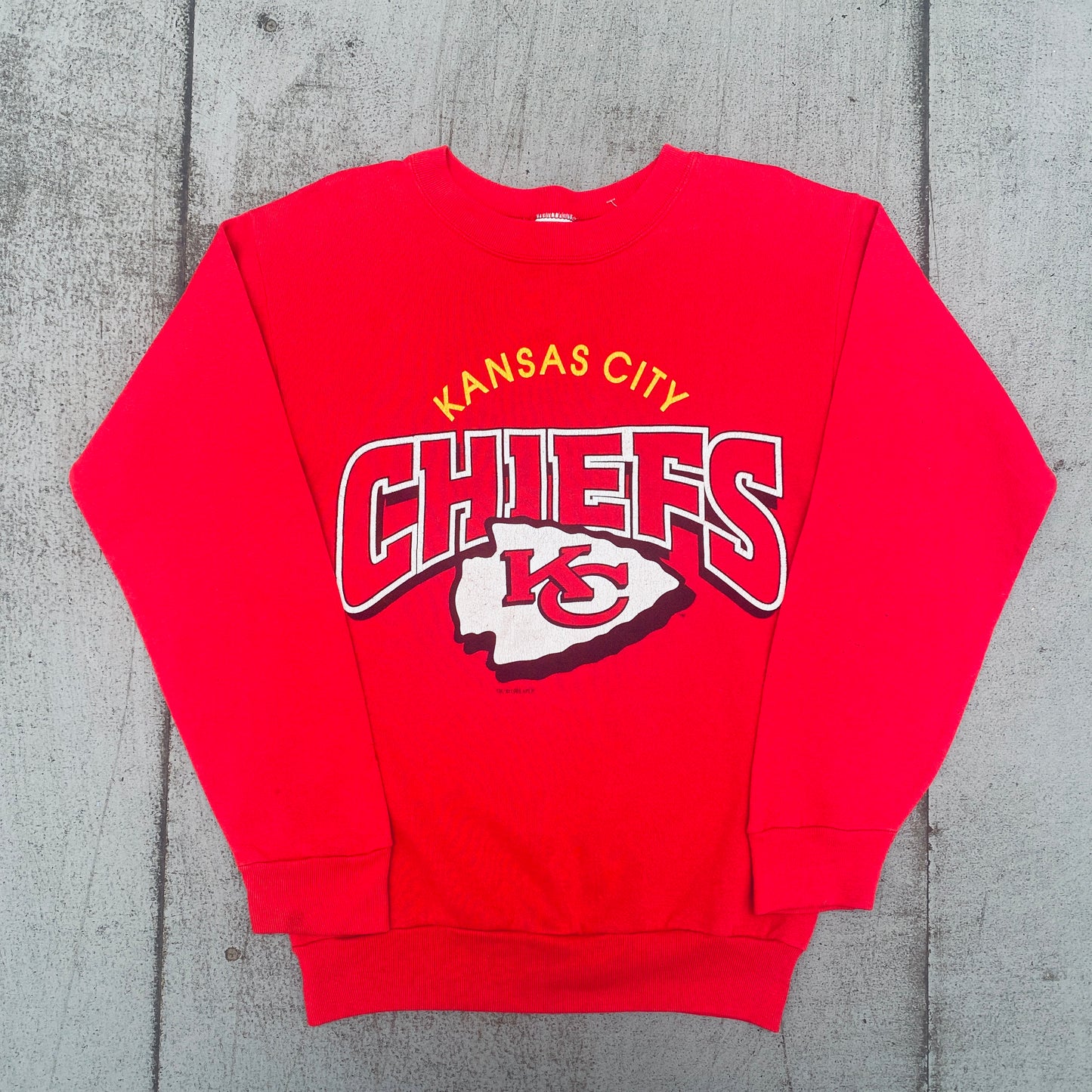 Kansas City Chiefs: 1995 Graphic Spellout Sweat (S)