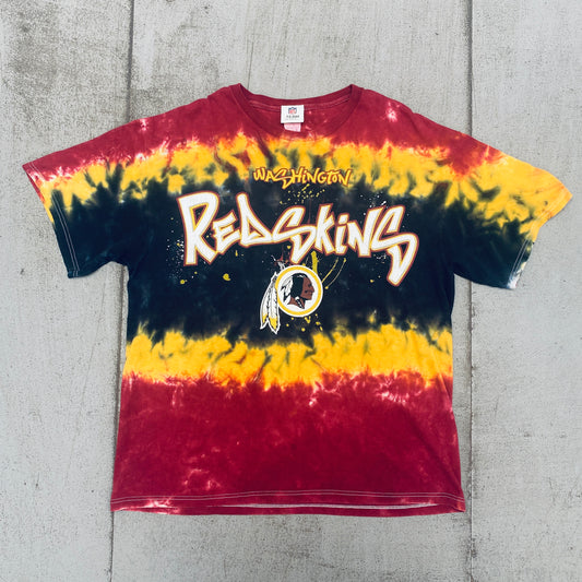 Washington Redskins: 2000's Tie-Die Graphic Spellout Tee (L)