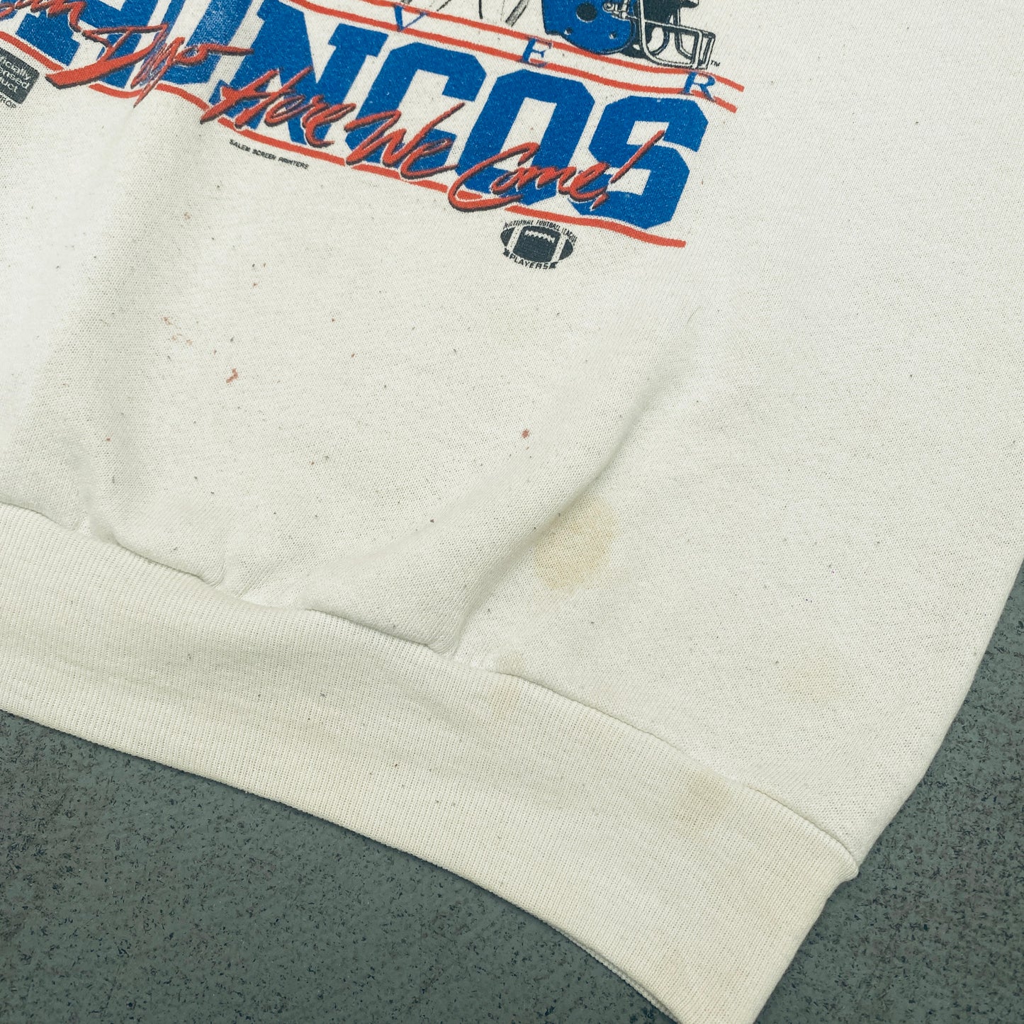 Denver Broncos: 1987 Salem Sportswear AFC Champions Caricature Sweat (M)