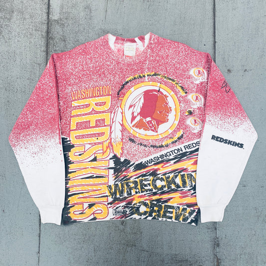 Washington Redskins: 1990's Magic Johnson T's All Over Print Sweat (M)