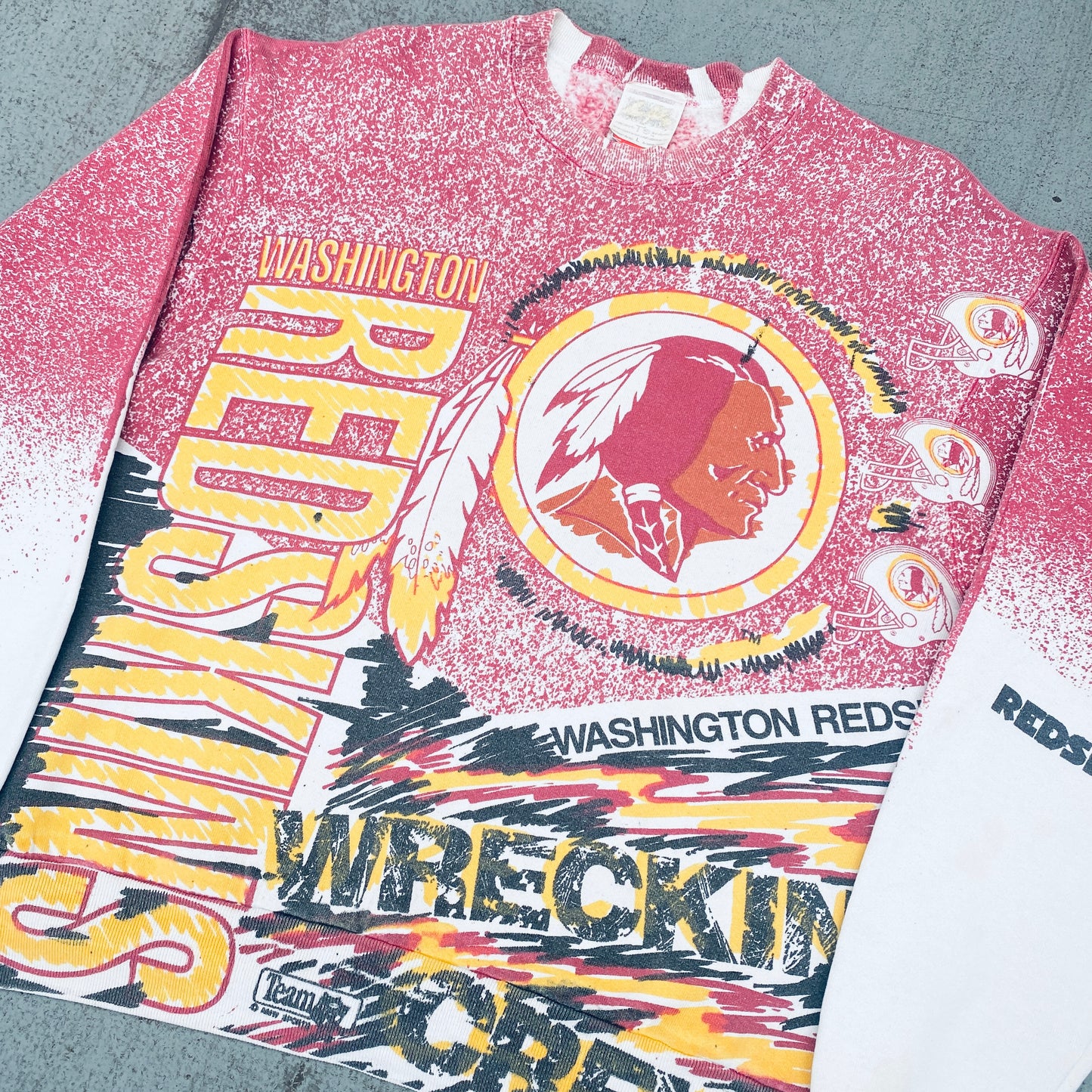 Washington Redskins: 1990's Magic Johnson T's All Over Print Sweat (M)