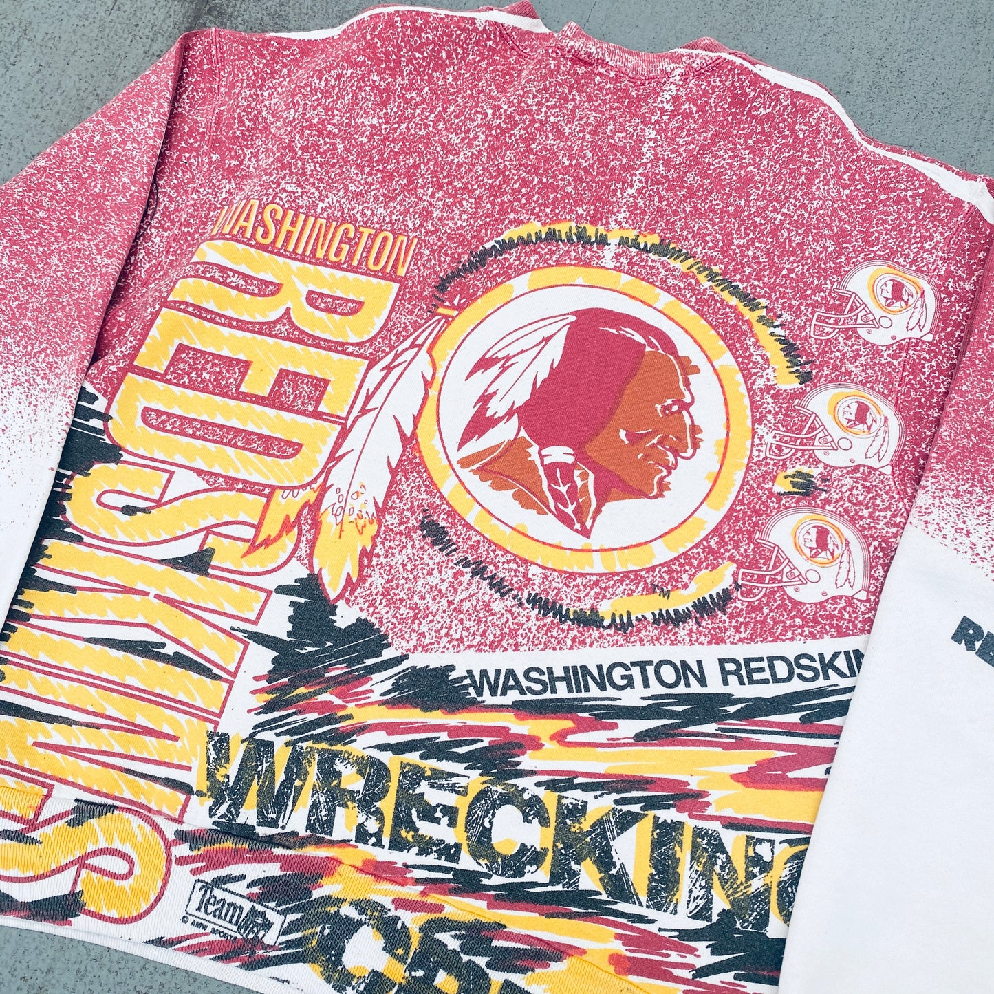 Washington Redskins: 1990's Magic Johnson T's All Over Print Sweat (M)