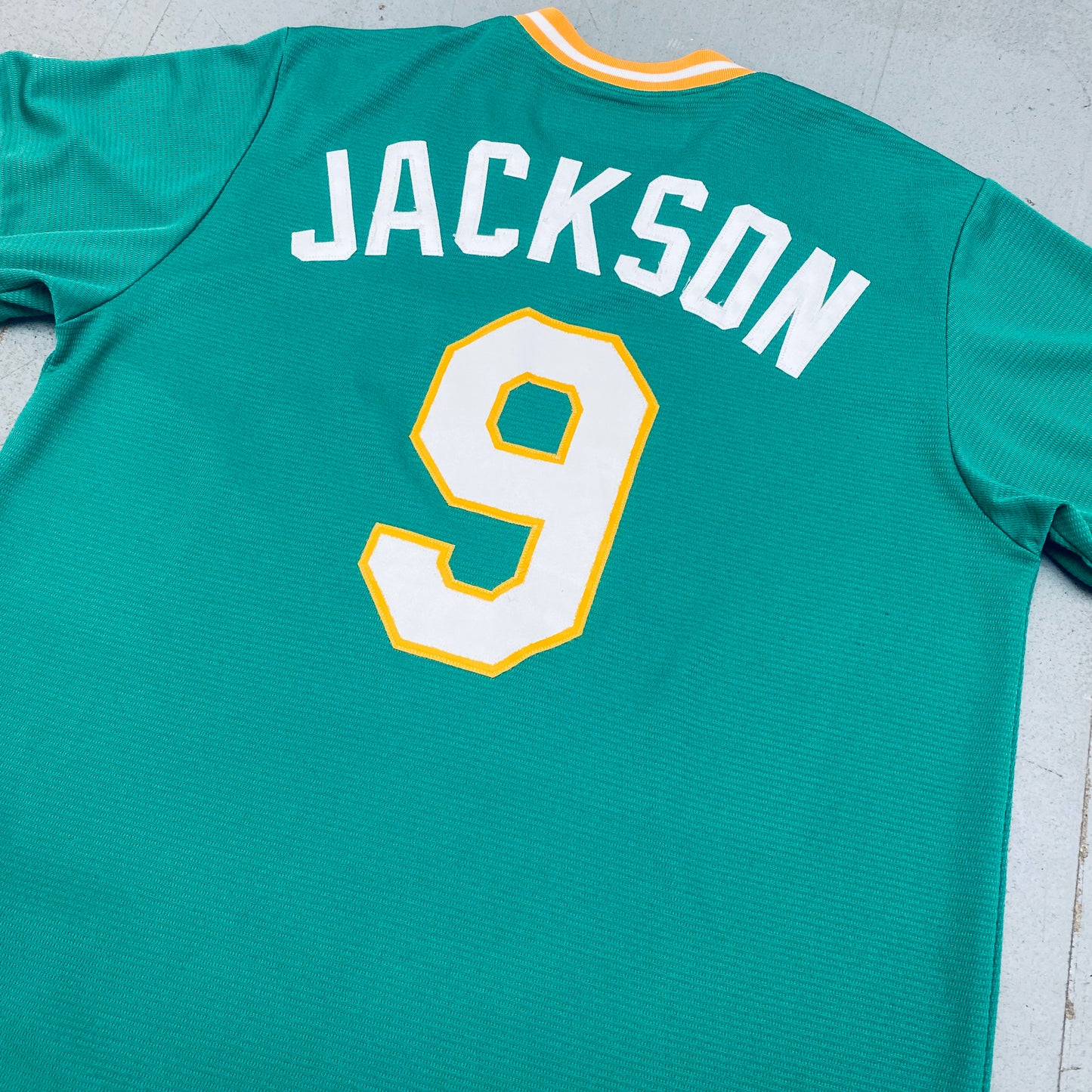 Oakland Athletics: Reggie Jackson 1973 Throwback Stitched Majestic Jersey (M)