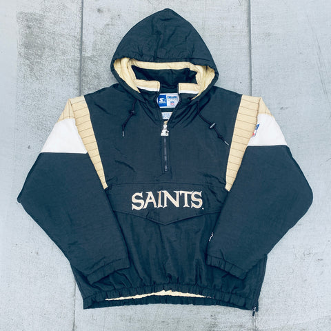 New Orleans Saints: 1990's 1/4 Zip Proline Starter Breakaway Jacket (XL)