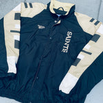 New Orleans Saints: 1990's Reebok Fullzip Proline Windbreaker (XL)