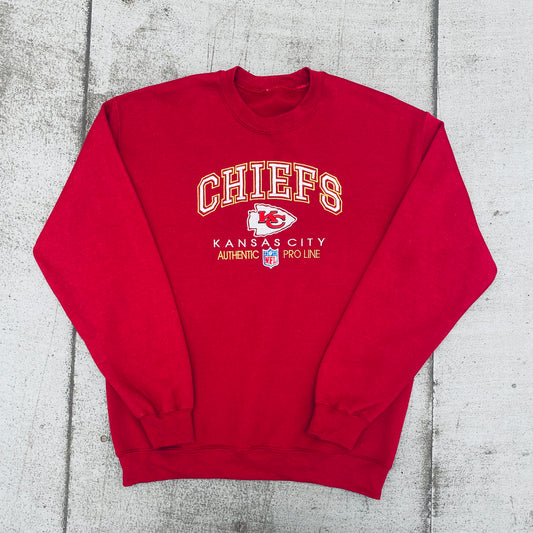 Kansas City Chiefs: 2000's Embroidered Spellout Sweat (M)