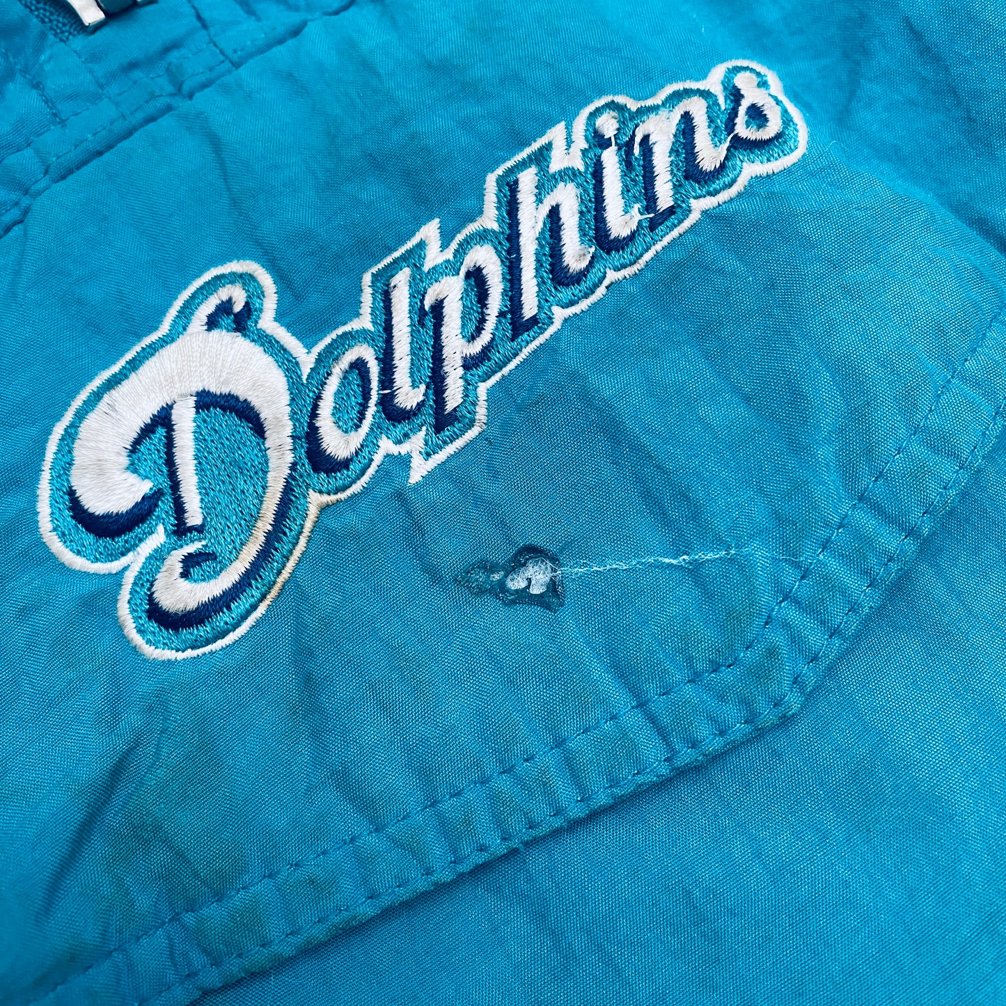 Miami Dolphins: 1990's 1/4 Zip Starter Breakaway Jacket (L)