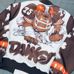 Cleveland Browns: 1990's Chalk Line Fanimation Bomber Jacket (M)