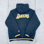 Los Angeles Lakers: 1990's Champion Blackout Fullzip Parka Jacket (S)
