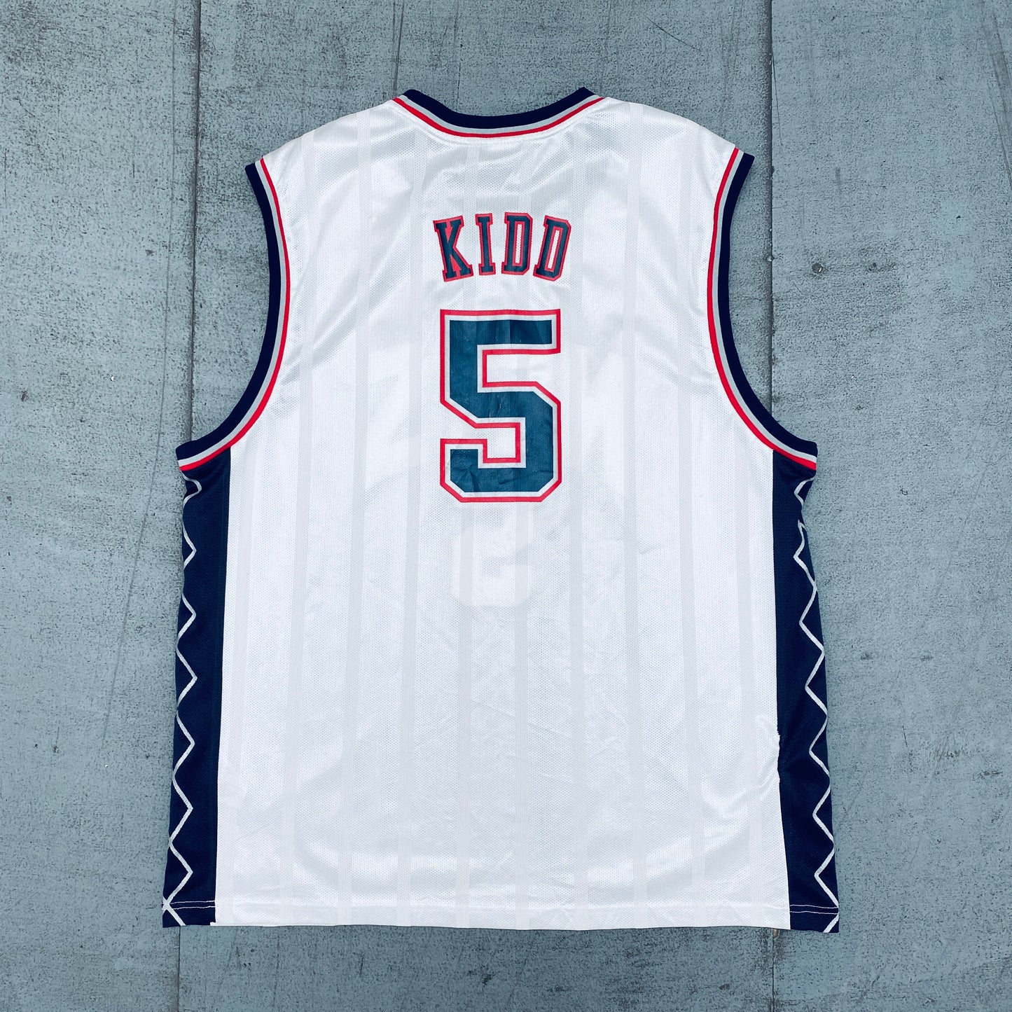 New Jersey Nets: Jason Kidd 2001/02 White Reebok Jersey (XL)