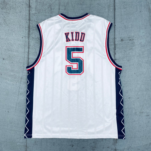 New Jersey Nets: Jason Kidd 2001/02 White Reebok Jersey (XL)