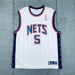 New Jersey Nets: Jason Kidd 2001/02 White Reebok Jersey (XL)