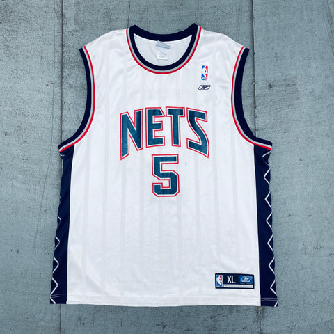 New Jersey Nets: Jason Kidd 2001/02 White Reebok Jersey (XL) – National  Vintage League Ltd.