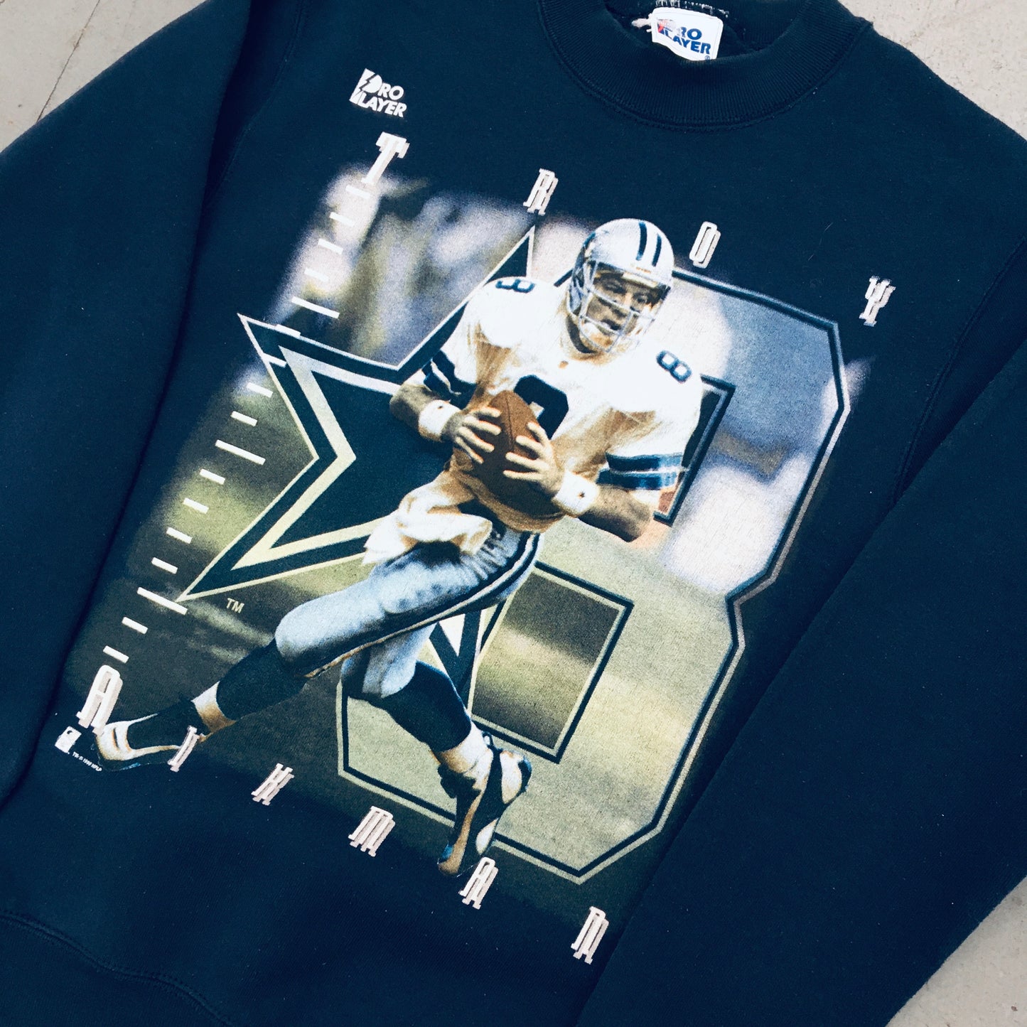 Dallas Cowboys: 1995 Pro Player Troy Aikman Sweat (S)