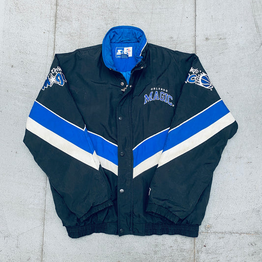 Orlando Magic: 1990's Fullzip NBA Authentics Starter Chevron Jacket (XL)