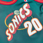 Seattle Supersonics: Gary Payton 1995/96 Green Champion Jersey (XS/S)