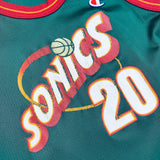 Seattle Supersonics: Gary Payton 1995/96 Green Champion Jersey (XS/S)