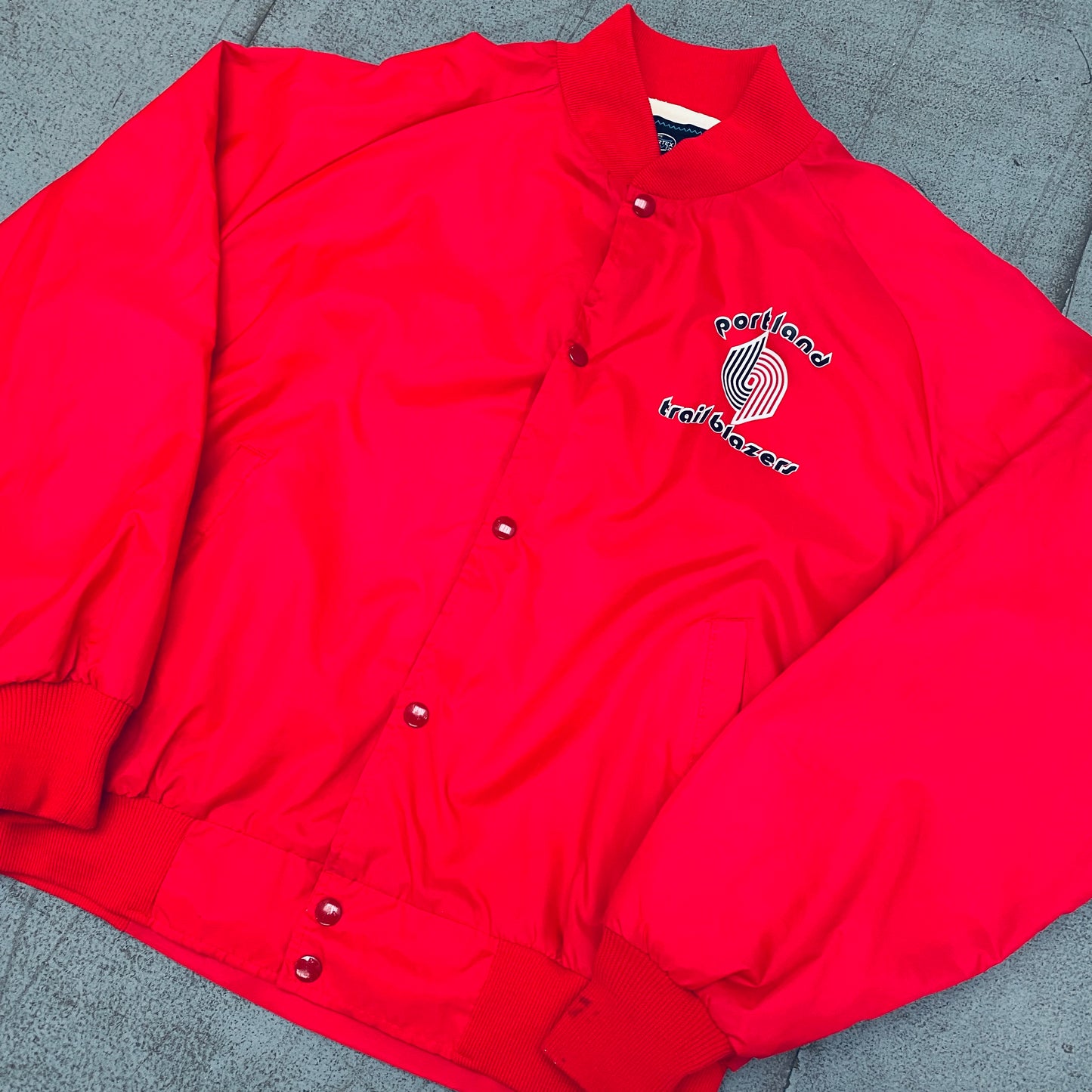 Portland Trail Blazers: 1980's Lightweight Bomber Jacket (L)