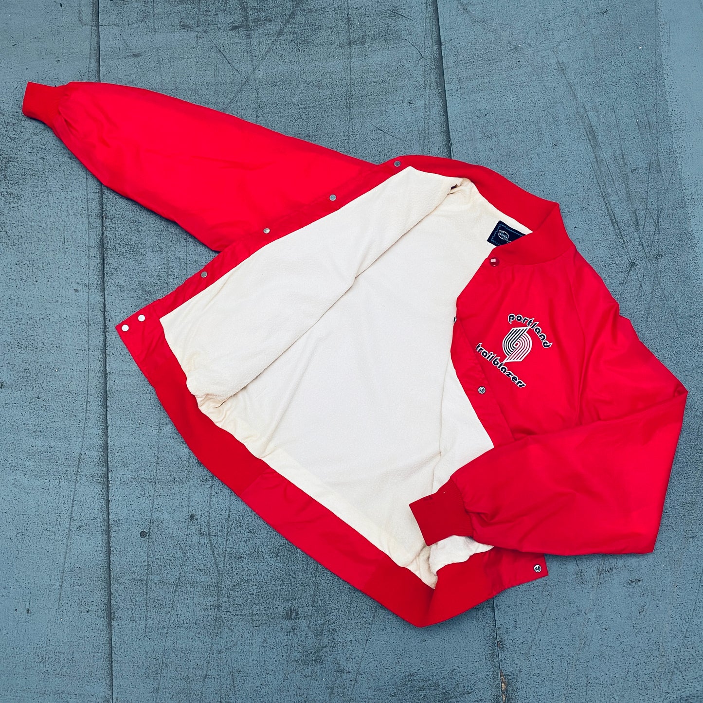 Portland Trail Blazers: 1980's Lightweight Bomber Jacket (L)