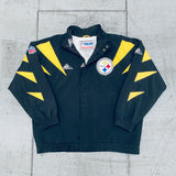 Pittsburgh Steelers: 1990's Apex One Sharktooth Fullzip Proline Jacket (XL)