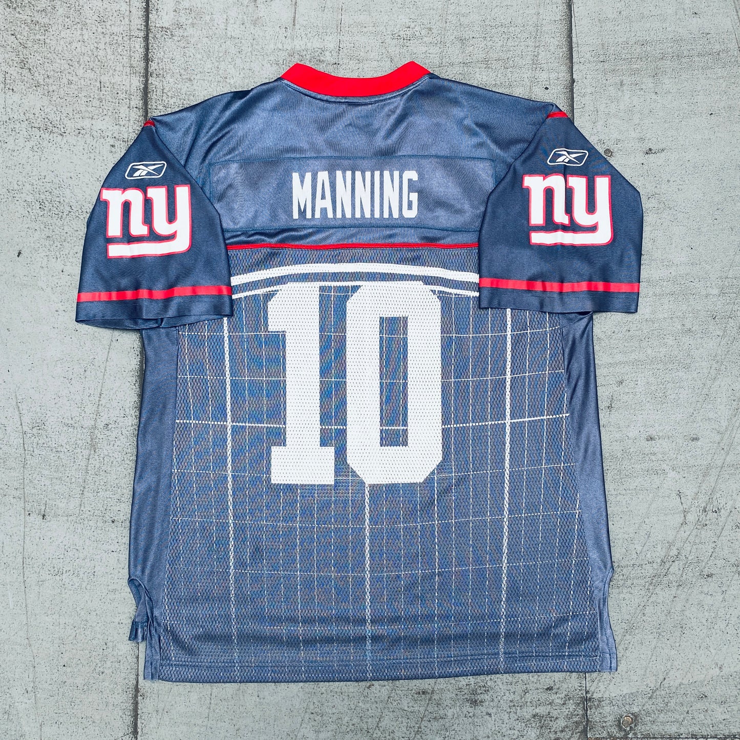 New York Giants: Eli Manning 2012 Super Bowl XLVI Stadium Jersey (L)