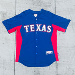 Texas Rangers: 2007 Blue Majestic Stitched Jersey (L)
