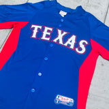 Texas Rangers: 2007 Blue Majestic Stitched Jersey (L)