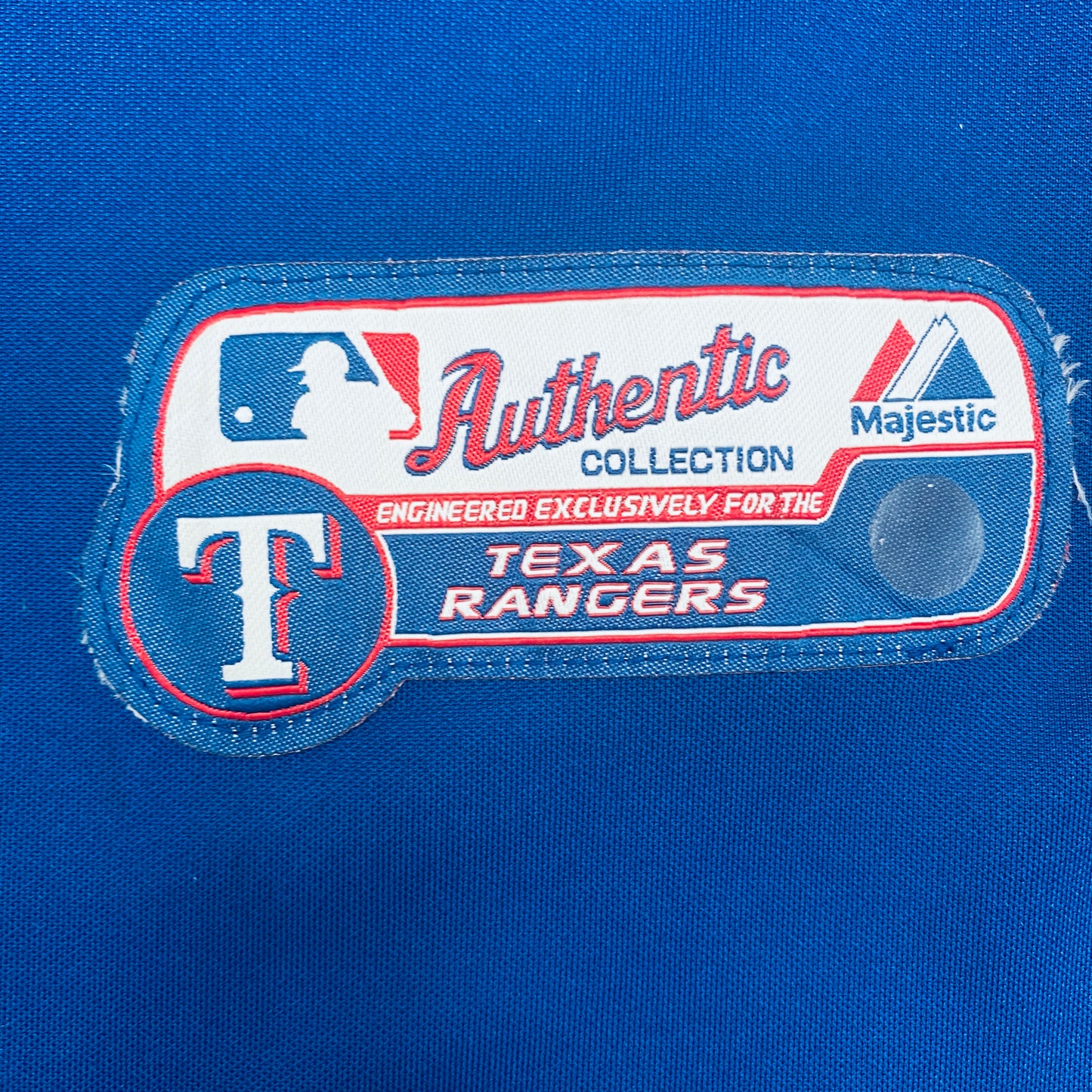 Texas Rangers: 2007 Blue Majestic Stitched Jersey (L)